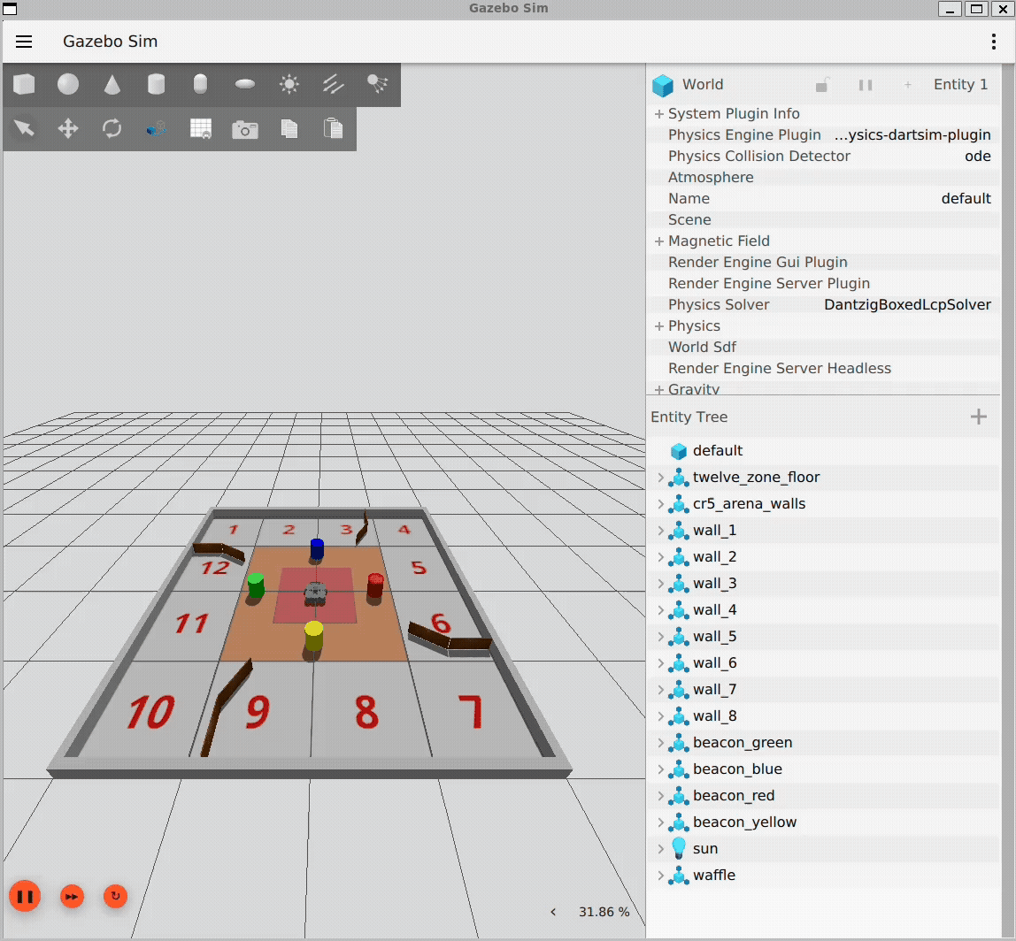 ROS2 TurtleBot SLAM navigation simulation